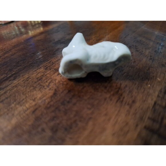 Vintage Scottie Scottish Terrier Dog Miniature Figurine Blue White Japan‎ 1” - Picture 6 of 6